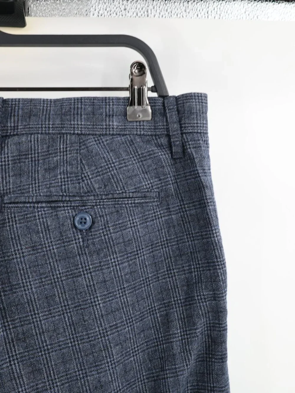 NWT J Crew 484 Pants Mens 32 L32 Slim Fit Brushed Twill Plaid Stretch Flat Front